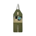 thumbnail image 2 of Gardening Leg Protection Apron,Split-Leg Design Garden Tool Apron with Multiple Pockets,Durable Waterproof Utility Work Apron, 2 of 5