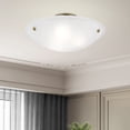 thumbnail image 3 of Livex Lighting Oasis Ceiling Mount in Antique Brass, 3 of 11