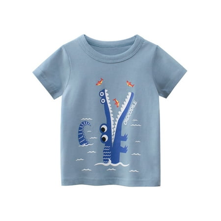 

THE WILD Casual Pretty Unisex Baby T-Shirt Cotton Cute Cartoon Pattern Tops For 1-7 Years Old