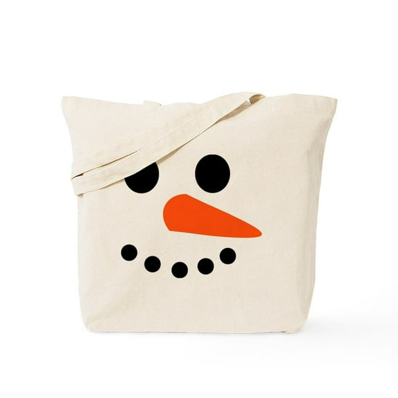 CafePress - Snowman Face Tote Bag - Unisex Canvas Tote Bag, Beige, 1-Piece