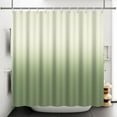 thumbnail image 4 of 84x72 Inch Solid Color Ombre Waffle Shower Curtain Lime Green Texture Gradient Bathtub Curtain Modern Fashion Farmhouse Bath Curtain for Women Bathroom Decor Waterproof with Hooks, 4 of 6