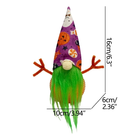 FFENYAN Gift Halloween Gnomes Plush Decor Rudolph Faceless Doll Goblin Plush Toy Home Decoration Purple