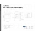 thumbnail image 7 of Kubebath Eiffel 36'' High Gloss White Vanity W/ Quartz Counter Top, 7 of 7