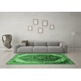 thumbnail image 3 of Ahgly Company Indoor Rectangle Oriental Emerald Green Industrial Area Rugs, 2' x 5', 3 of 4