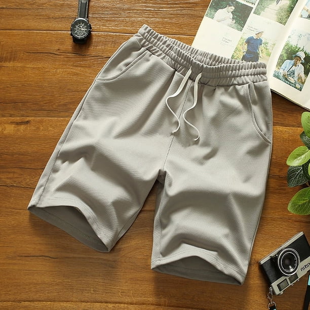 Novedad de verano, pantalones de pijama para hombre, cinco pantalones, pantalones de playa de verano para hombre, pantalones cortos deportivos informales para correr, 5 pantalones rectos para hombre