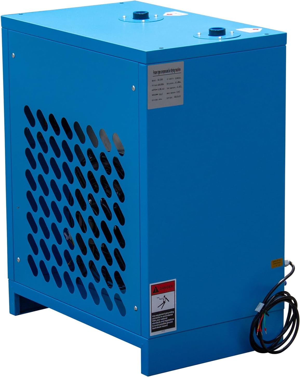 HPDMC Industrial Heavy Duty Refrigerated Air Dryer – 105 CFM, 0.885 KW, 220V For 30HP Rotary Screw Compressors – R134a Cooling System – Removes Moisture, Oil, Dust for Workshops, Factories, CNC
