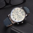 thumbnail image 3 of Reloj de pulsera de cuarzo con correa de PU para hombre de moda (azul), 3 of 3