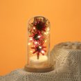 thumbnail image 2 of Flower Glass Cover Dried Flower Sesame Flower Home Desktop Decoration Led Night Light Gift, 2 of 5