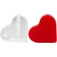 thumbnail image 1 of 2pcs Acrylic Heart Shaped Rose Display Stands for Flower Stem Holder Base, 1 of 8
