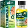Toenail Fungus Treatment: Natural Tea Tree & Essential Oil Blend - Organic, Extra Strength Formula for Damaged & Discolored Toe Nails - Made in USA