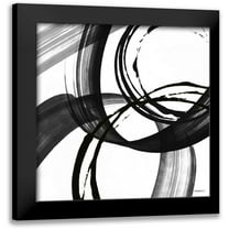 Meneely, Dan 15x15 Black Modern Framed Museum Art Print Titled - Black and White Pop II
