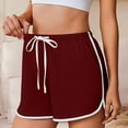 thumbnail image 6 of Flowy Athletic Shorts for Womens Lace-Up Elastic Waist Sweatpants Knee Length Beach Shorts Comfort Casual 7" Lightweight Bermuda Shorts Workout Running Gym Pants withPockets, 6 of 7