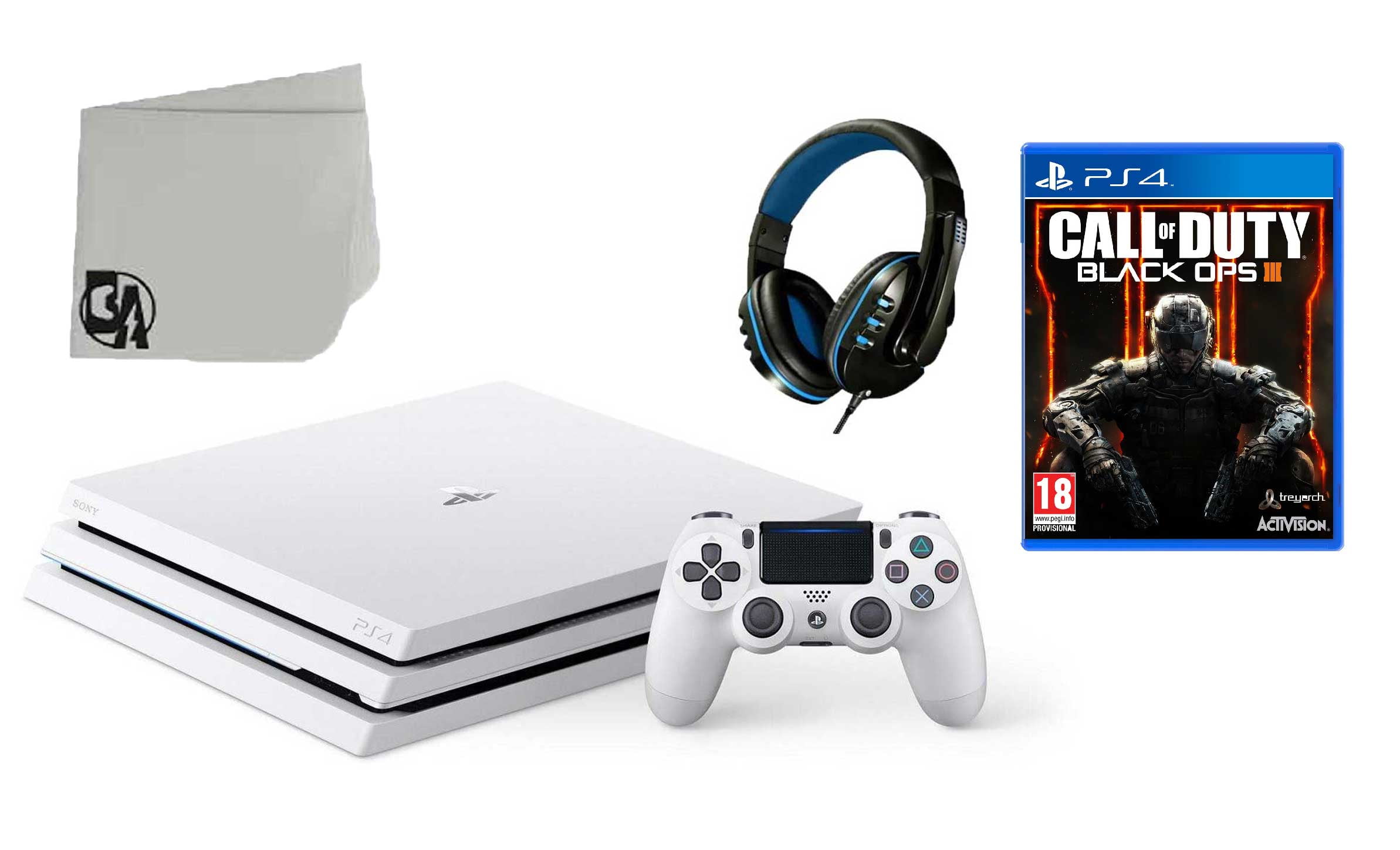 Sony PlayStation 4 PRO Glacier 1TB Gaming Console White with Call of Duty Modern Warfare Like - Walmart.com