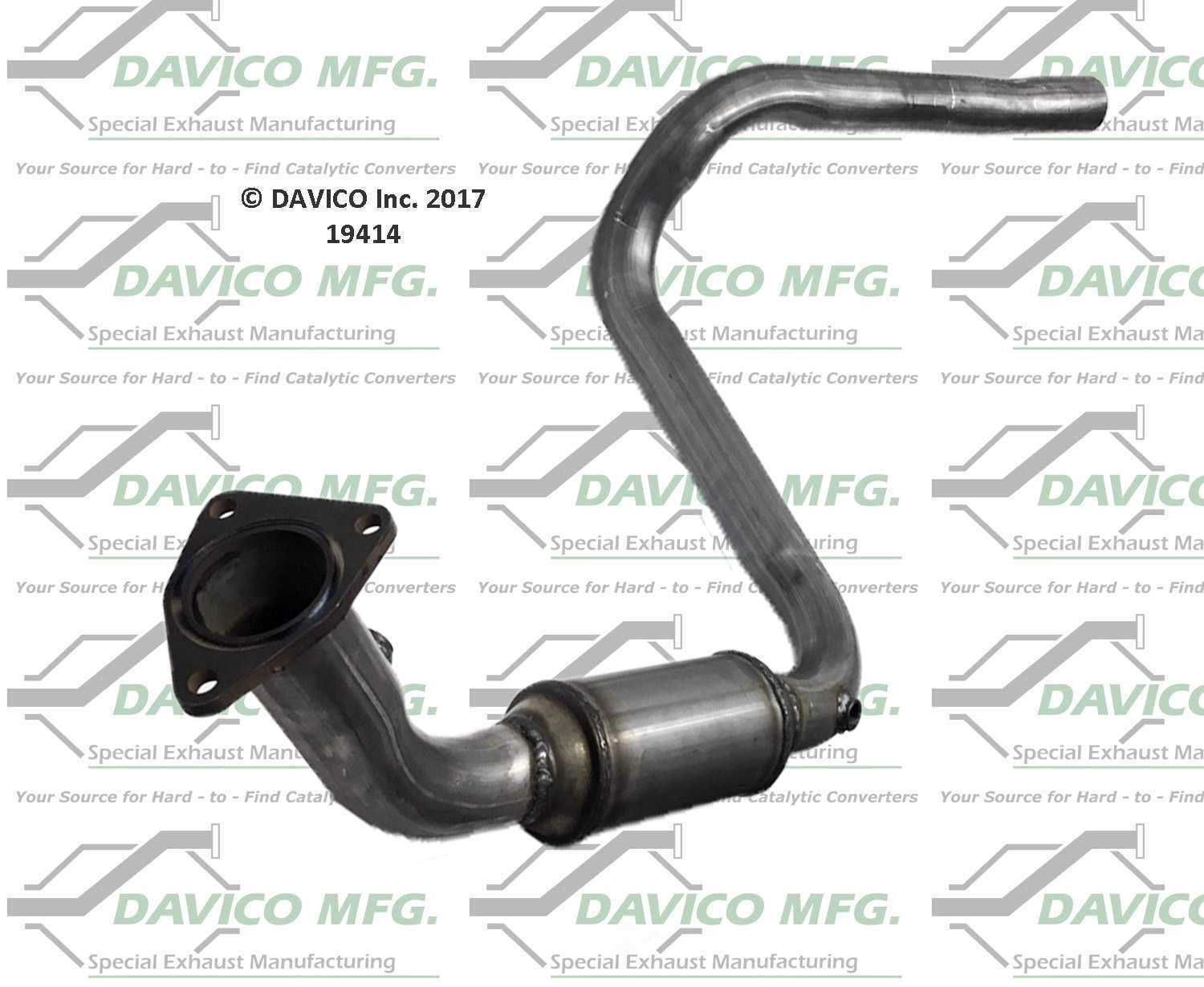Davico Mfg Catalytic Converter P/N:19414 Fits select: 2003-2005 HUMMER H2, 2006 HUMMER H2 SUT