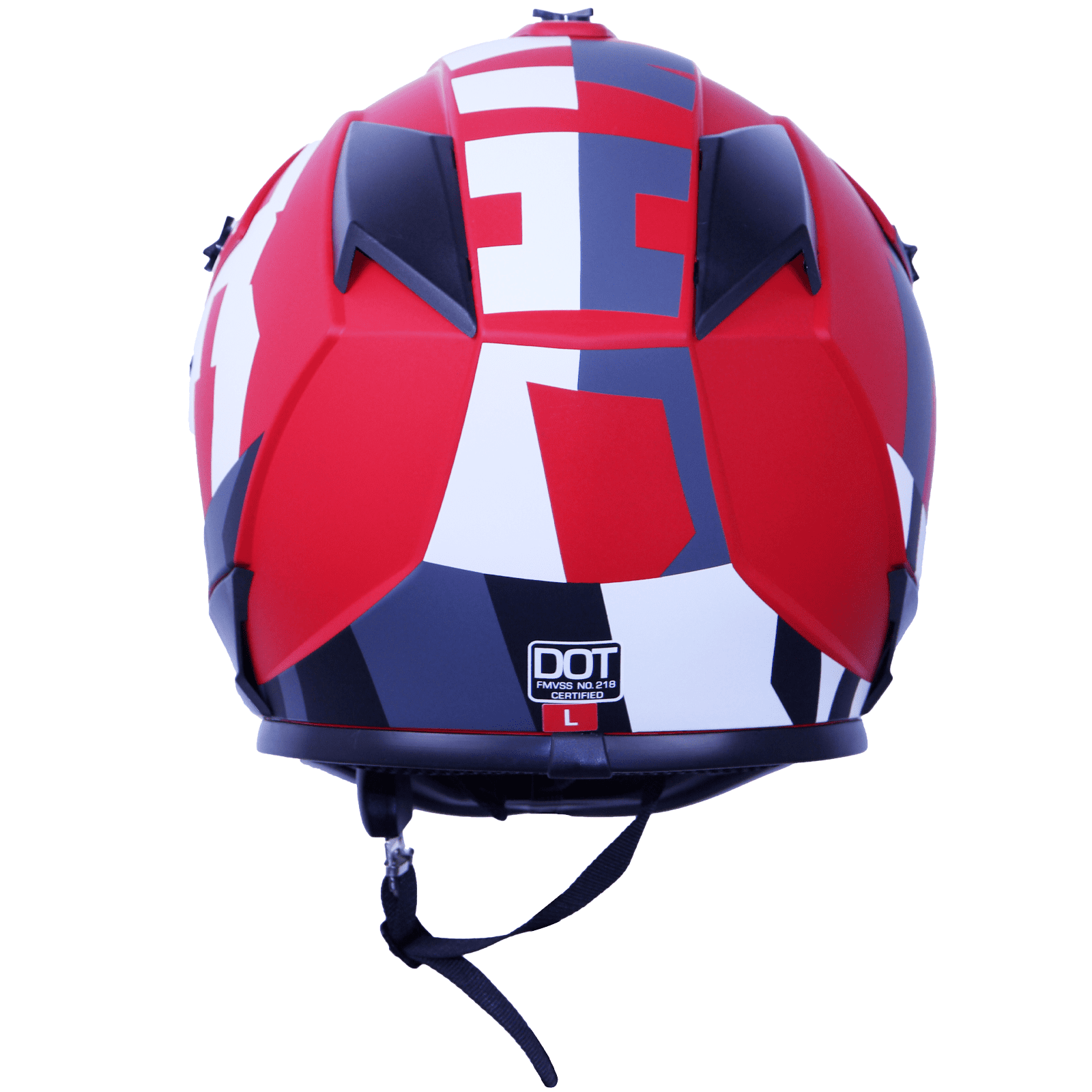 Motorcycle Full-Face Adult Helmet, DOT Approved Motocross ATV Offroad Dirt Bike Helmet, L Size, Red