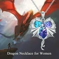 thumbnail image 4 of SOULMEET 925 Sterling Silver Dragon Necklac with Crystal Jewelry Gifts for Women Mom, 4 of 6