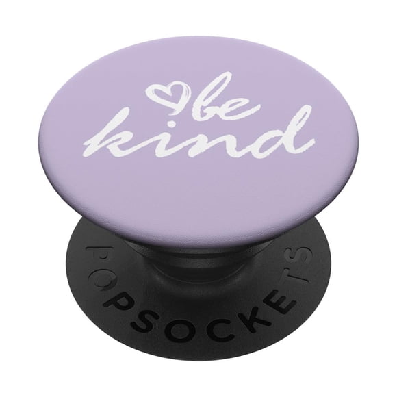 Adhesivo PopSockets PopGrip Be Kind, blanco pastel y morado
