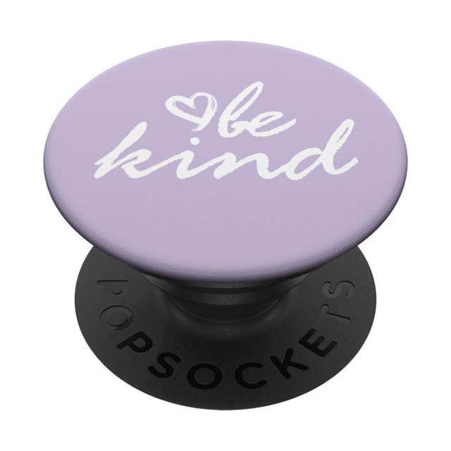 Adhesivo PopSockets PopGrip Be Kind, blanco pastel y morado