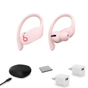 Beats by Dr. Dre Powerbeats Pro In-Ear Wireless Headphones (Cloud Pink) MXY72LL/A with 2x USB Wall Adapter Cubes + More