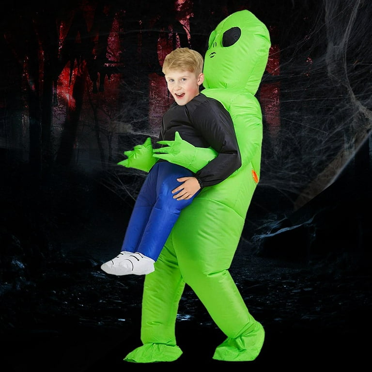 Risewill Inflatable Alien Costume Fancy Dress, Green Alien Carrying Human Costume  Alien Abduction Costume Funny Blow Up Suits for Party Halloween Carnival  Cosplay 