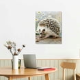 thumbnail image 3 of Acheng Hedgehog Home Decor Canvas Art Print Framed Wall Decor 12x16 in, 3 of 5