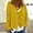 Yellow, variant on MRULIC cardigan for women Women's Knitwear Single- Soild Women's Cardigan Women's Cardigan Black   L