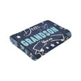 thumbnail image 6 of To My Grandson Blanket Gifts For Kids Adults - Lightweight Throw Blanket For Bedroom Living Room Decor Soft Fuzzy Fleece Cozy Plush Bed Couch 60"X50", 6 of 7