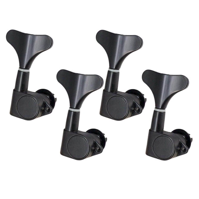 Tuner à Cordes Tuning Peg Tuner Tête Scellée Bouton Tuner Tête de Machine Scellée Bouton pour Corde Tuning Instrument Accs Corde Tuning Basse Pars Noir 4R