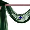 thumbnail image 5 of MDS pack of 1 panels (30" width x 30Ft Long) Wedding Arch Draping Fabric sheer Chiffon Fabric Drapery for Wedding Ceremony - hunter green, 5 of 7