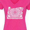 thumbnail image 4 of Inktastic Oregon Silhouette Mandala Women's V-Neck T-Shirt, 4 of 5