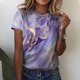 thumbnail image 1 of Puntoco Moda Mujer Verano Cuello Redondo Manga Corta Estampado Casual Camiseta Blusa Puntoco Puntoco-5061, 1 of 5