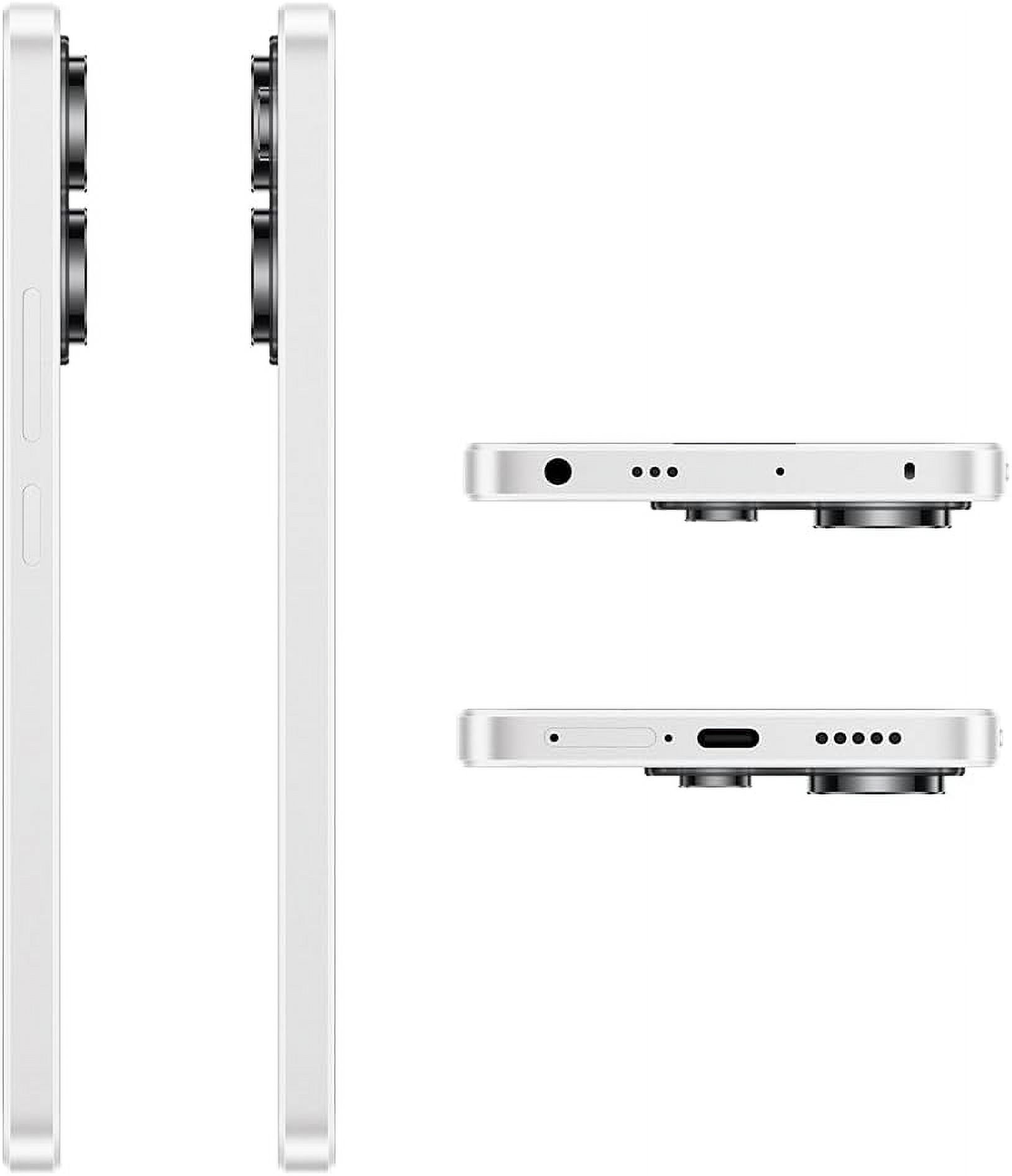 Xiaomi Poco X6 5G + 4G LTE Global Unlocked (256GB + 8GB) GSM 6.67" 64MP Triple Camera (Tmobile Mint Tello Global) (White Global ROM)