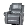 thumbnail image 3 of Tatiana Oversized Air Leather Power Lift Recliner Chair with Footrest. Reclining Chair with Remote Control, Premium Studded, 3 of 10