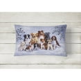 thumbnail image 2 of Carolines Treasures BDBA316APW1216 Winter Dogs Fabric Decorative Pillow 12H x16W multicolor, 2 of 3