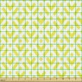 thumbnail image 2 of Ambesonne Geometric Fabric by the Yard Upholstery, Yellow Squares and Motifs, 1 Yard, Yellow and White, 2 of 5