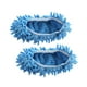 thumbnail image 3 of 2x Zapatillas limpiadoras de polvo, cubrezapatos de microfibra desmontables, calcetines para fregona perezosa สีน้ำเงิน, 3 of 8