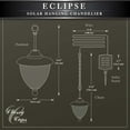 thumbnail image 7 of Homestock Southwestern Sanctuary Solar Hanging Chandelier - Outdoor Solar-Powered Chandelier With Southwestern Design, Elegant Lighting Solution For Patios And Gardens, 7 of 7
