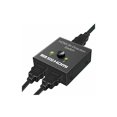 thumbnail image 1 of Conmutador HDMI, Adaptador Divisor HDMI 4K Bidireccional Conmutador de 2 Entradas 1 Salida o 1 Entrada 2 Salidas, Soporte 3D 4K 1080P, HDCP, Conmutador HDMI para HDTV/Reproductor de Blu-Ray/DVD/DVR, 1 of 4