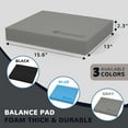 thumbnail image 2 of Flexwave Balance Pad Exercise Foam Mat – 15.5"x12.75"x2.25" Non-Slip TPE Core Stability Trainer for Yoga, Rehab & All Fitness Levels, Lightweight Multi-Use Cushion, Gray, 2 of 7