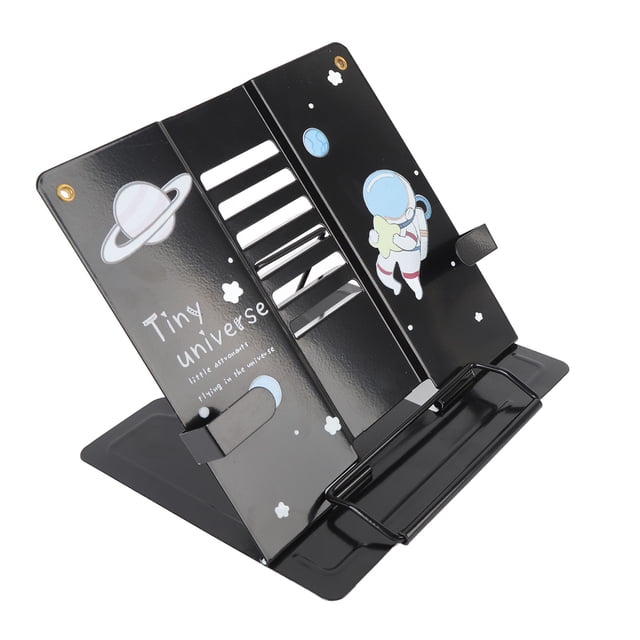 Soporte para Biblioteca de Acero Con Paterna, Estructura Triangular Estable, Pies Antresylizantes, Soporte para Biblioteca Portátil para Leer, Crither, Cocinar Con Pintura