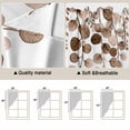 thumbnail image 5 of Swag Valance Curtains for Windows, Brown Eucalyptus Leaves Light Filtering Kitchen Curtains with Rod Pocket, Watercolor Floral Leaf Plants Window Treatment Valances for Living Room, 28x36 - 2 PCS, 5 of 9
