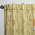 thumbnail image 3 of Designart 'Yellow Minimal Geometrical Shapes' Mid-Century Modern Curtain Panel, 3 of 5