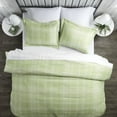 thumbnail image 2 of iEnjoy Home 3-PC Queen Polka Dot Print Duvet Cover Set in Moss Green/White, 2 of 3