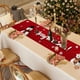 thumbnail image 5 of pstuiky Mantel navideño de 72x13 pulgadas, banderín de mesa navideño, impermeable, decoración para mesa de centro, mantel largo, suministros para decoración navideña, 5 of 6