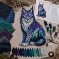 thumbnail image 3 of Layer DIY Art Patchwork Kit, Animal Sewing Craft Set, Quilted Wall Hanging, Beginner Friendly Home Decor Making Kit, 3 of 7