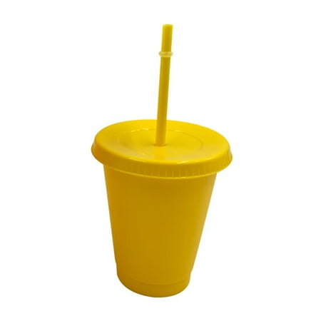 

JHDONG Christmas Straw Cup Festive Reusable PP Solid Color Drinking Tumbler with Lid for Home
