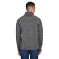 thumbnail image 2 of North End 88697 Men's Flux Mélange Bonded Fleece Jacket-Carbon/ Black-4XL, 2 of 3