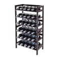 thumbnail image 5 of Silvi Wine Rack 30 Bottle - 6 Tier Walnut Finish Freestanding Wine Storage for Home, Kitchen, or Wine Cellar - Elegant Display Shelf, 5 of 5