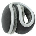 thumbnail image 4 of Folded Ear Warmers, Men Premium Fleece Winter Ear Muffs Earmuffs for Biking Outdoor Activities Cold Weather Skating Traveling Gray, 4 of 6