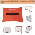 thumbnail image 4 of GOGHOST Sports Net Sand Bags，Portable Weighted Anchors for Soccer/Golf Net，4-Pack，Orange, 4 of 7